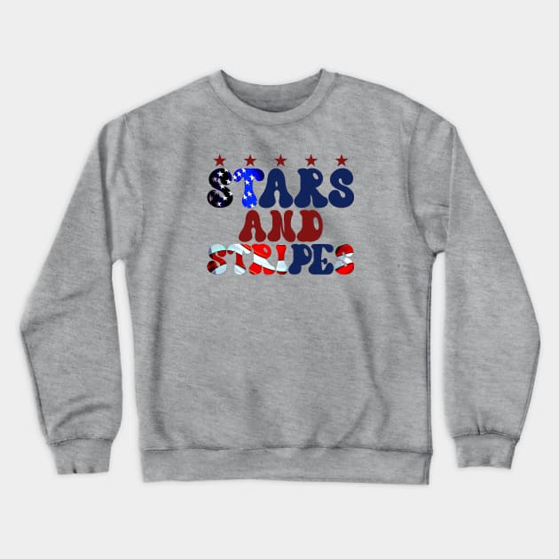 Stars and Stripes Crewneck Sweatshirt by KZK101